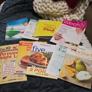 Weight Watchers Colorful Cookbook Collection W/ Extra Books